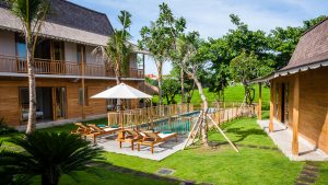 Bali Villa with Pool Fence